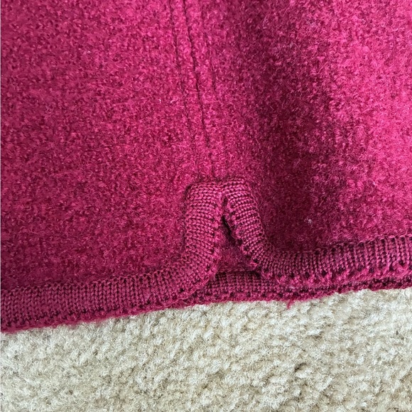 Vintage Orvis Womens Burgundy Cardigan/Jacket Button Up 100% Wool Size 10 - Picture 7 of 15